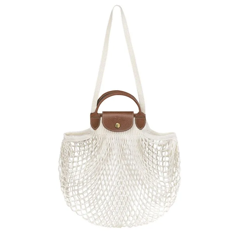 Le Pliage Filet L Mesh bag Ecru - Canvas