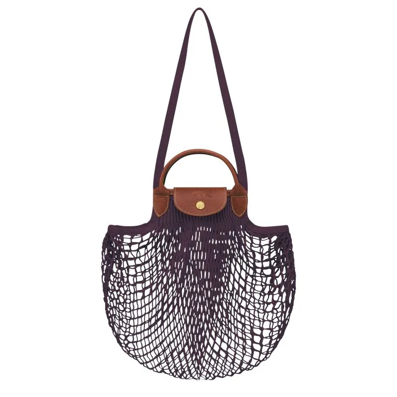 Le Pliage Filet L Mesh bag Eggplant - Canvas