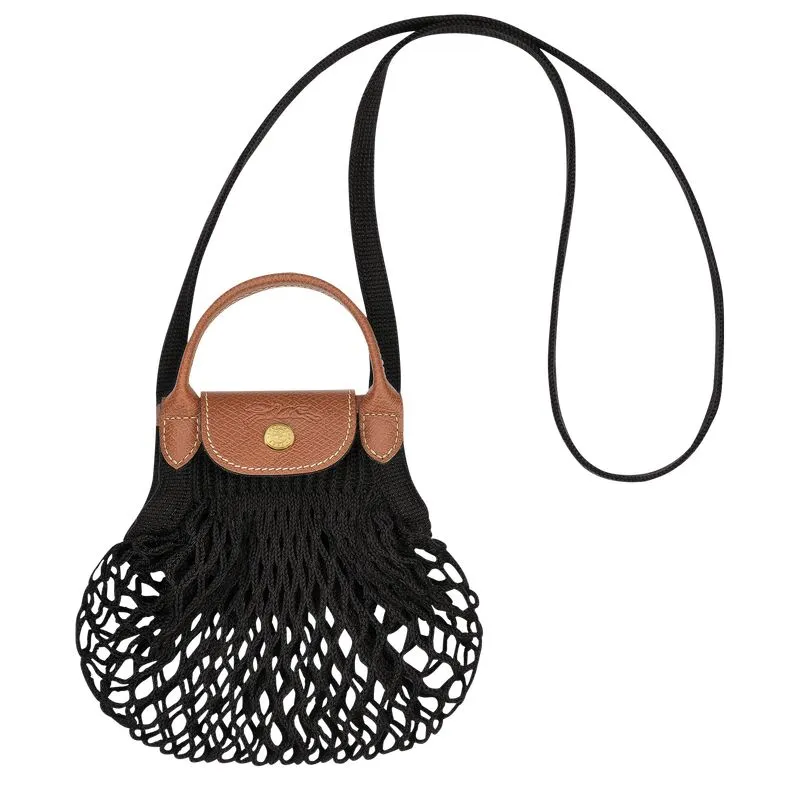 Le Pliage Filet XS Mesh bag Black - Canvas