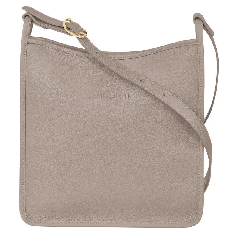 Le Foulonné M Crossbody bag Turtledove - Leather
