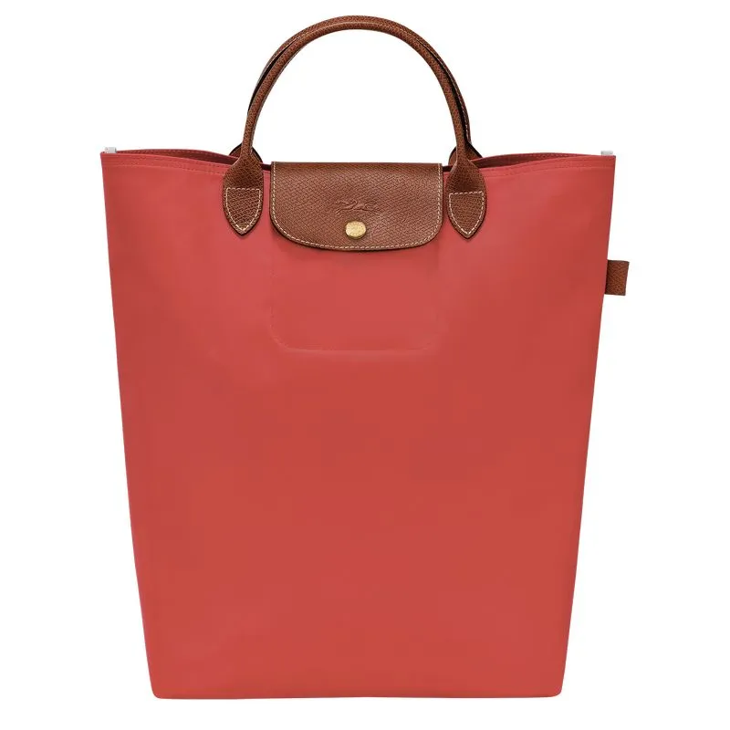 Le Pliage Original M Tote bag Tomato - Canvas