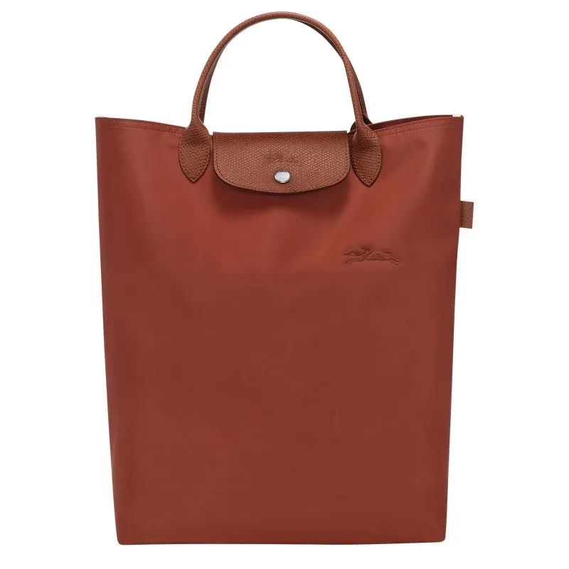 Le Pliage Green M Tote bag Chestnut - Canvas