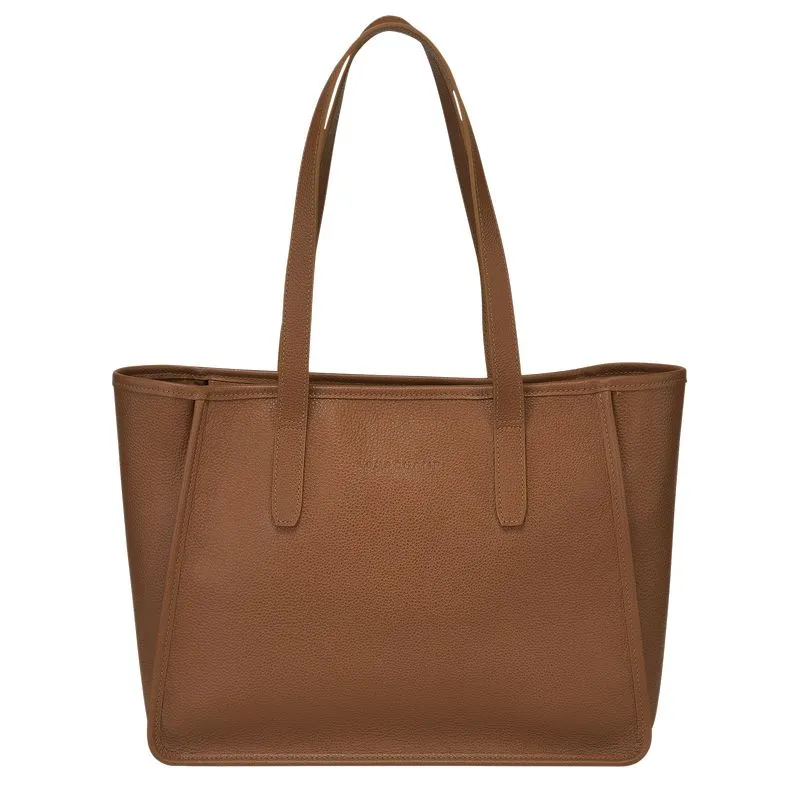 Le Foulonné L Tote bag Caramel - Leather