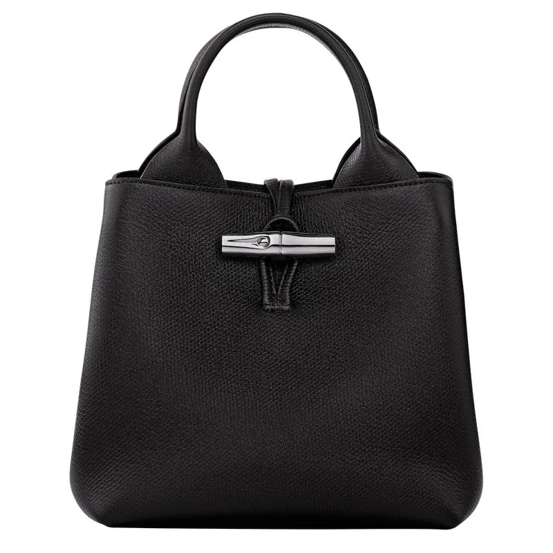 Le Roseau S Handbag Black - Leather