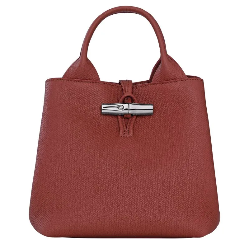 Le Roseau S Handbag Chestnut - Leather