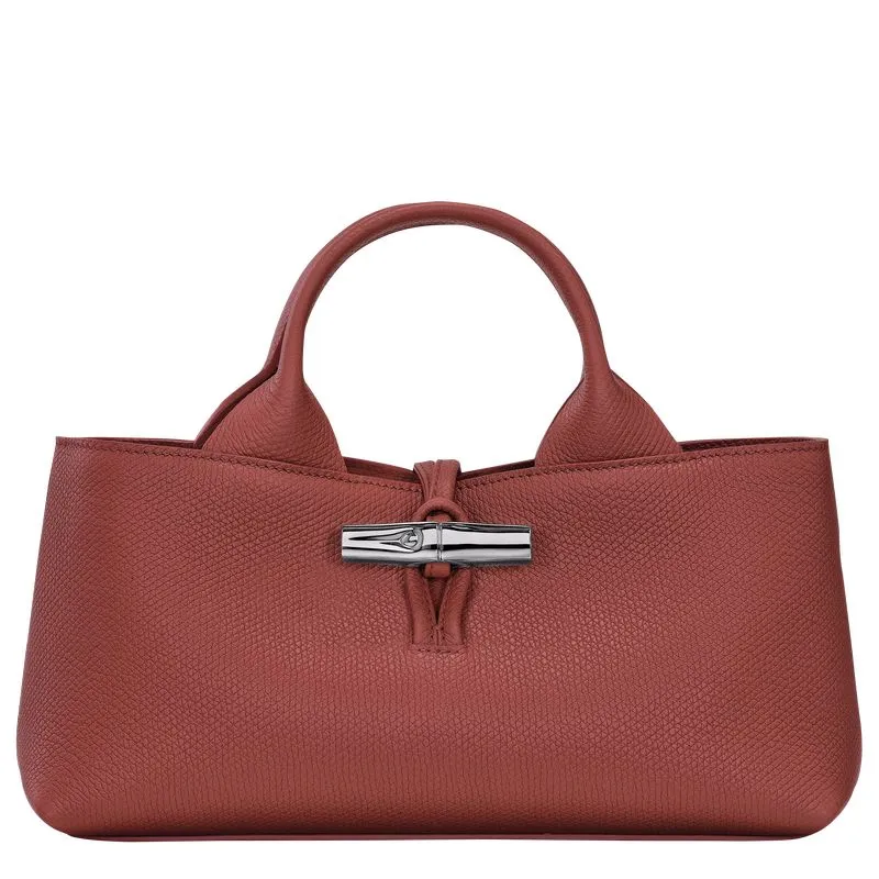 Le Roseau S Handbag Chestnut - Leather