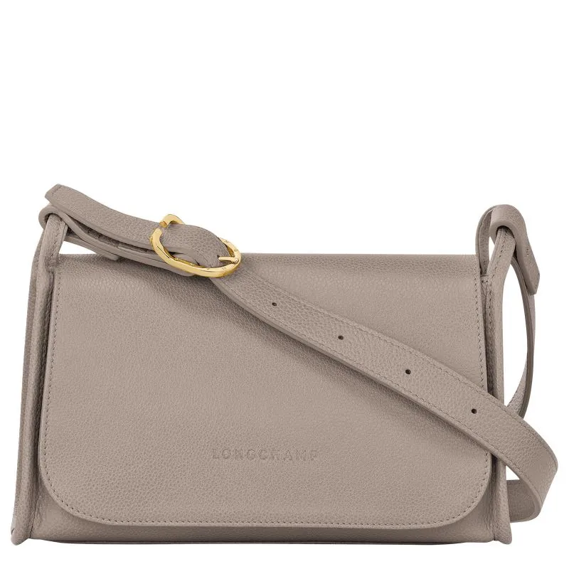 Le Foulonné M Crossbody bag Turtledove - Leather