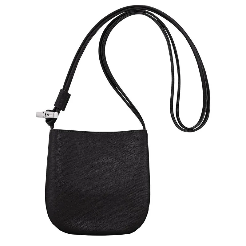 Le Roseau S Crossbody bag Black - Leather