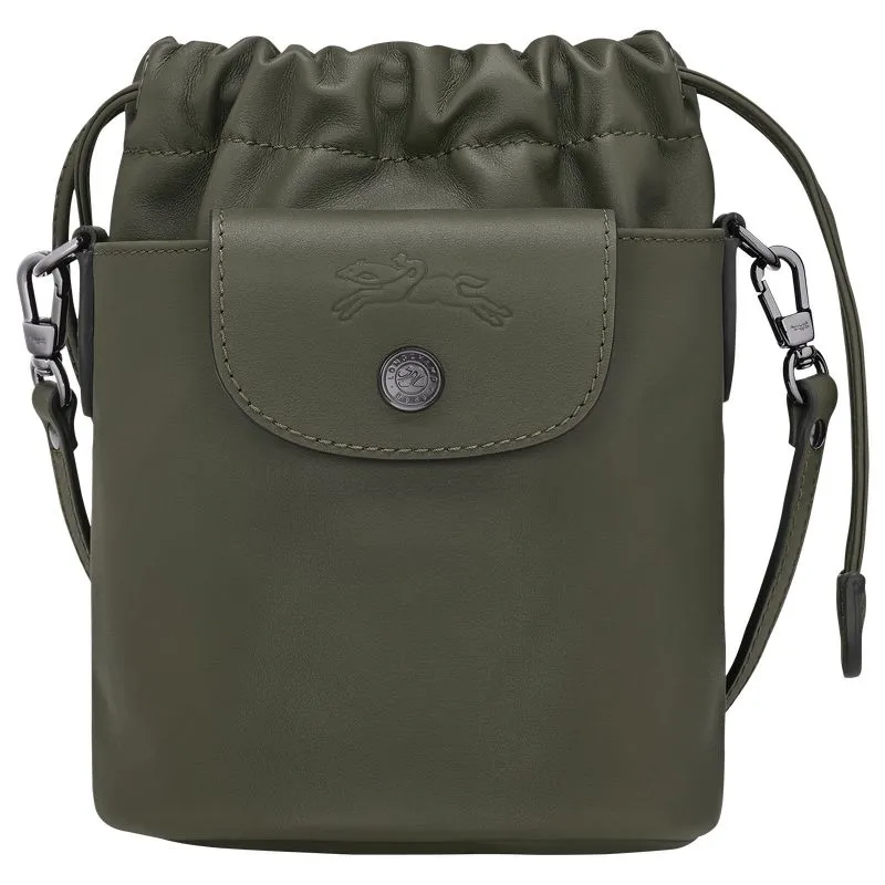 Le Pliage Xtra XS Bucket bag Fir - Leather