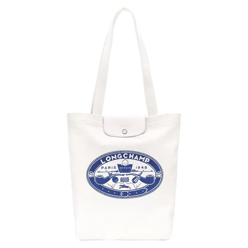 Le Pliage Collection M Tote bag Ecru - Canvas