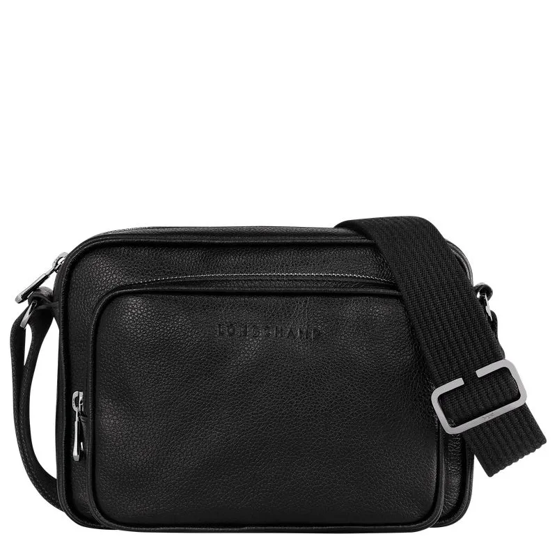 Le Foulonné S Camera bag Black - Leather