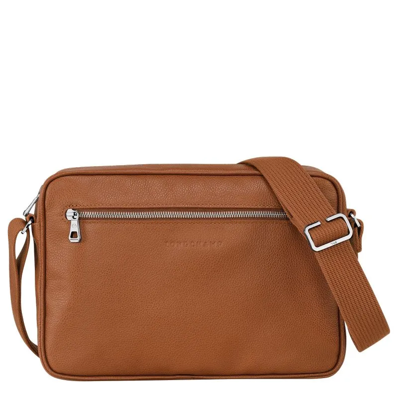 Le Foulonné M Camera bag Caramel - Leather