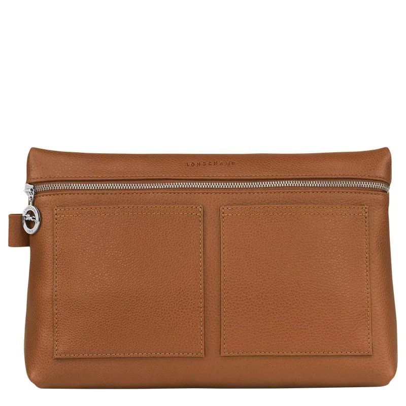Le Foulonné Toiletry case Caramel - Leather