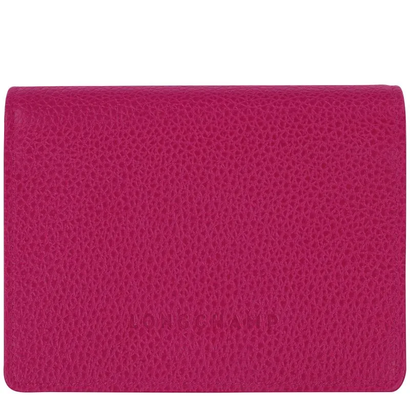 Le Foulonné Wallet Beetroot - Leather
