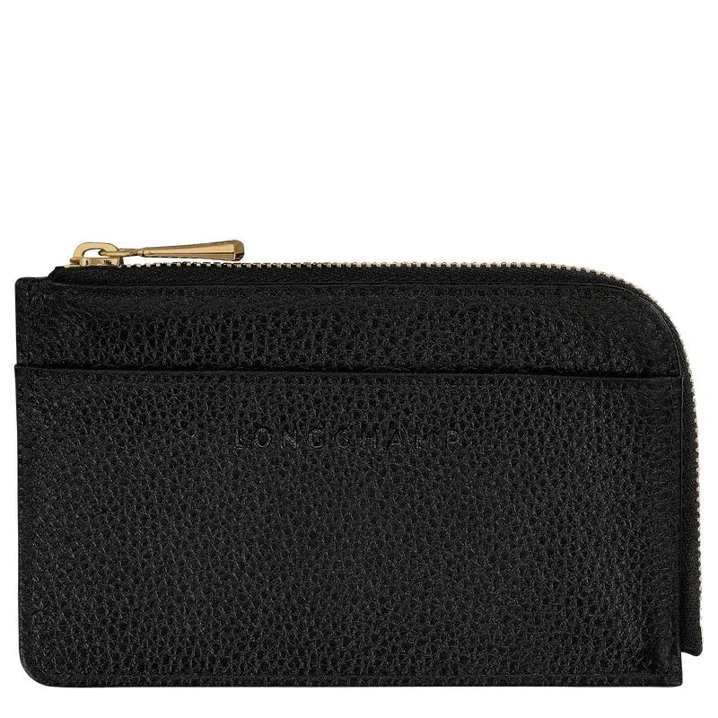 Le Foulonné Card holder Black - Leather
