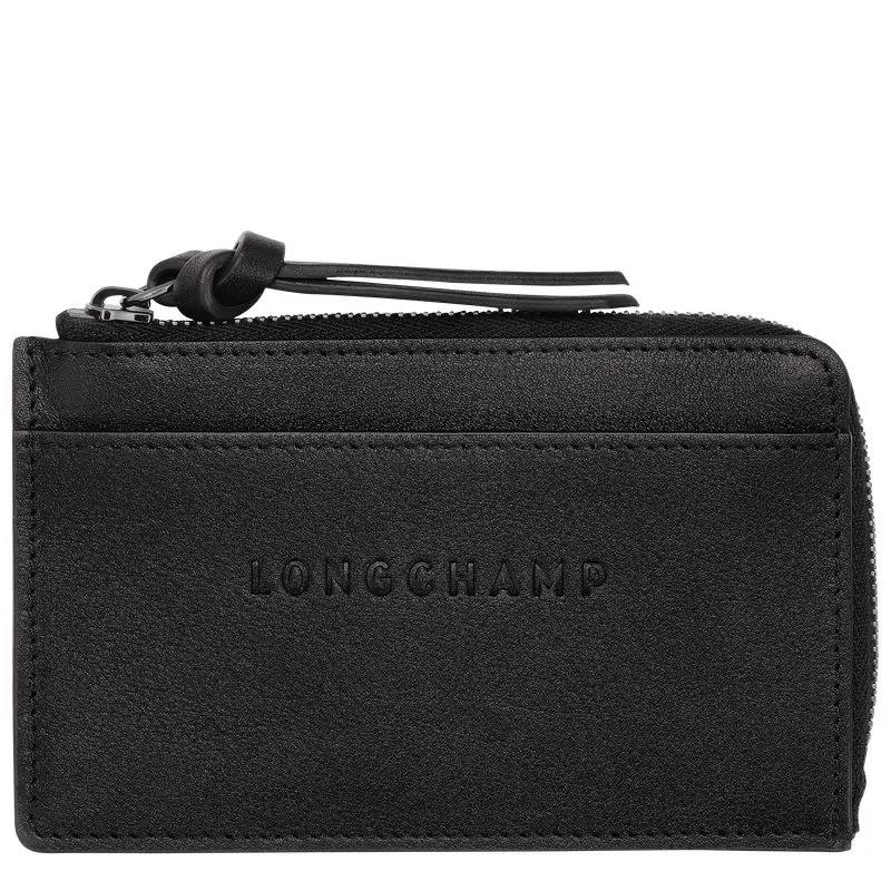 Longchamp 3D Card holder Black - Leather