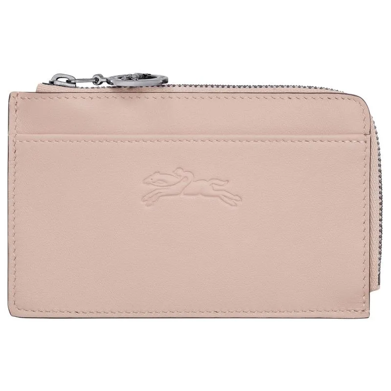 Le Pliage Xtra Card holder Nude - Leather