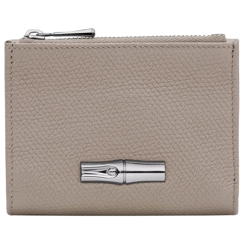 Le Roseau Compact wallet Clay - Leather