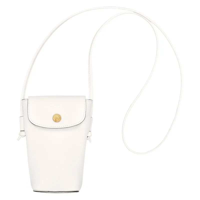 Épure Phone case with leather lace White - Leather