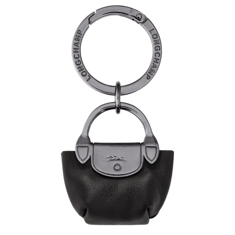 Le Pliage Xtra Key ring Black - Leather