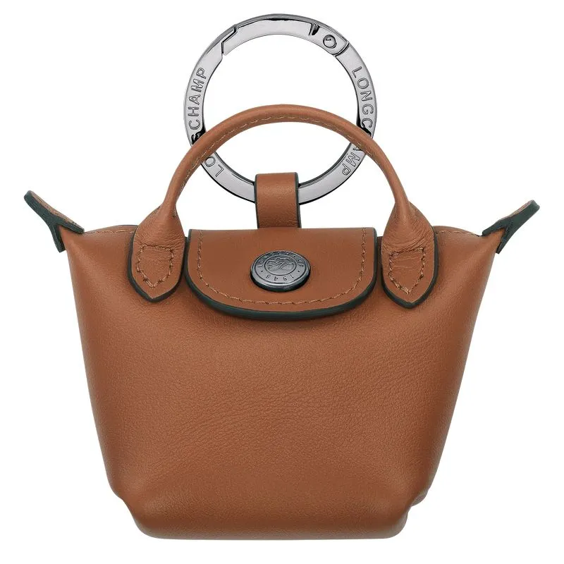 Le Pliage Xtra Key ring Cognac - Leather