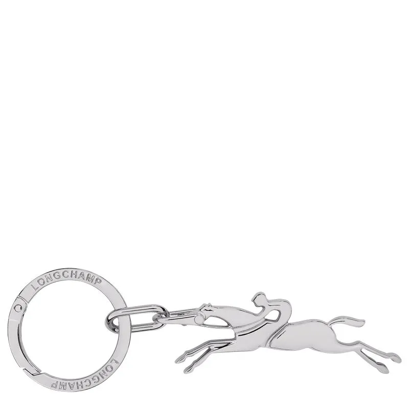Cavalier Longchamp Keyring Silver - Metal