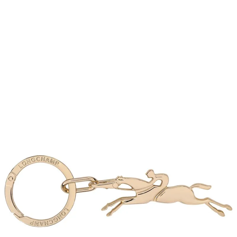 Cavalier Longchamp Keyring Very pale gold - Metal