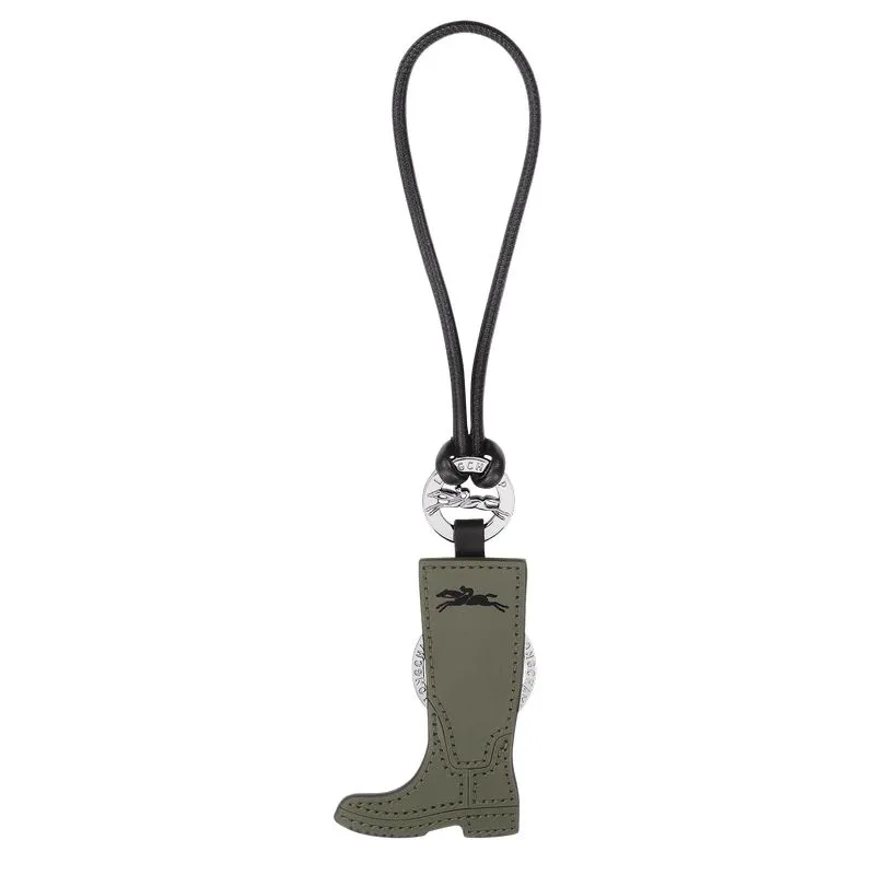 Longcharm Keyring Khaki - Leather