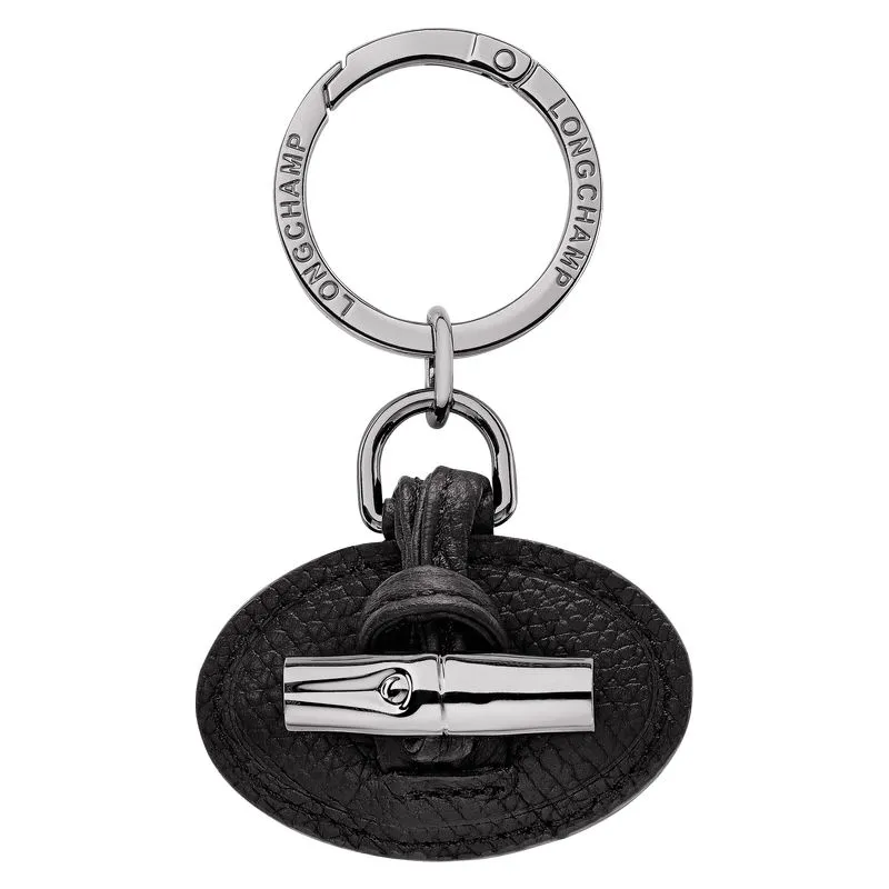 Le Roseau Key ring Black - Leather