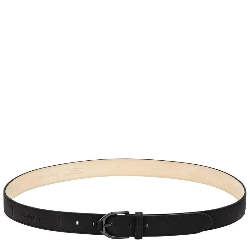 Longchamp 3D Ladies' belt Black - Leather