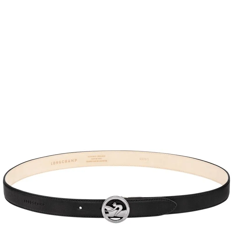 La Médaille Longchamp Ladies' belt Black - Leather