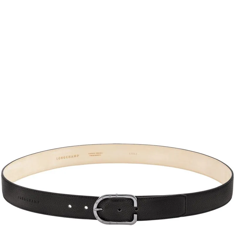 Le Foulonné Men's belt Black - Leather