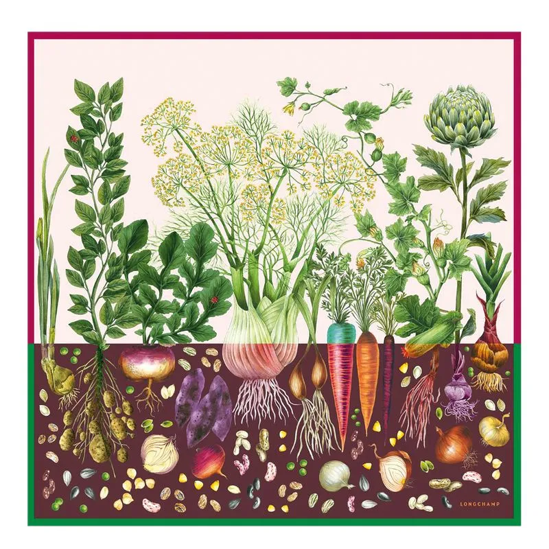 Beyond the Garden Silk scarf 90 Multicolor - Silk