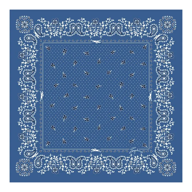 French Bandana Silk scarf 50 Atlantic - OTHER