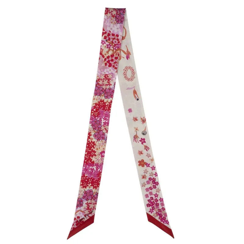 Collier de fleurs Headband Tomato - Silk