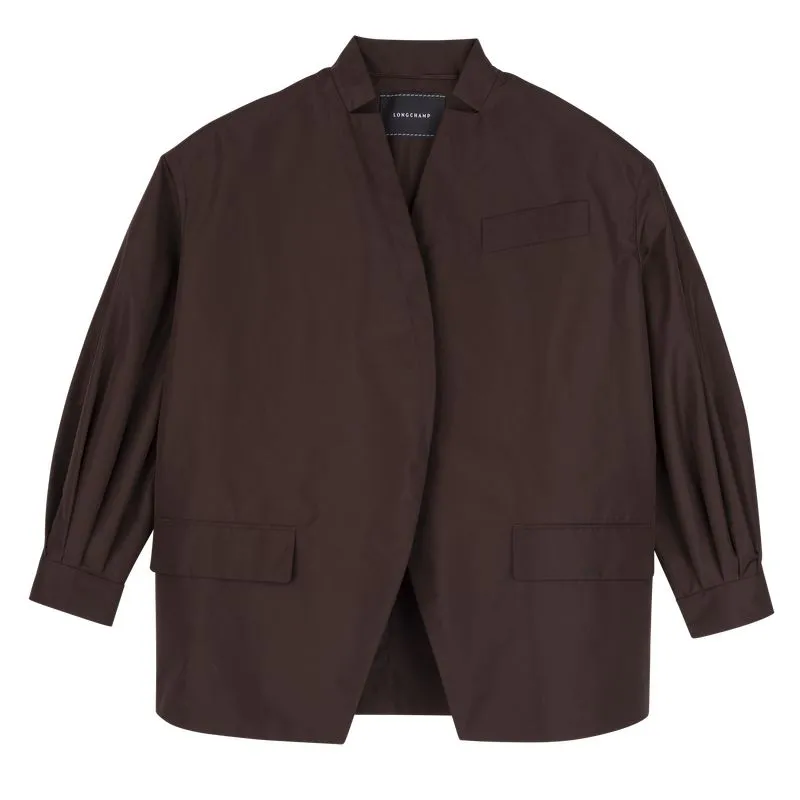 Kimono jacket Mocha - Technical taffeta