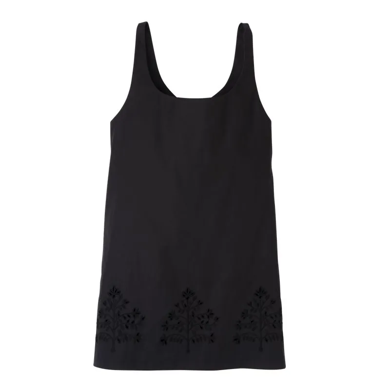 Dress Black - Embroidered canvas