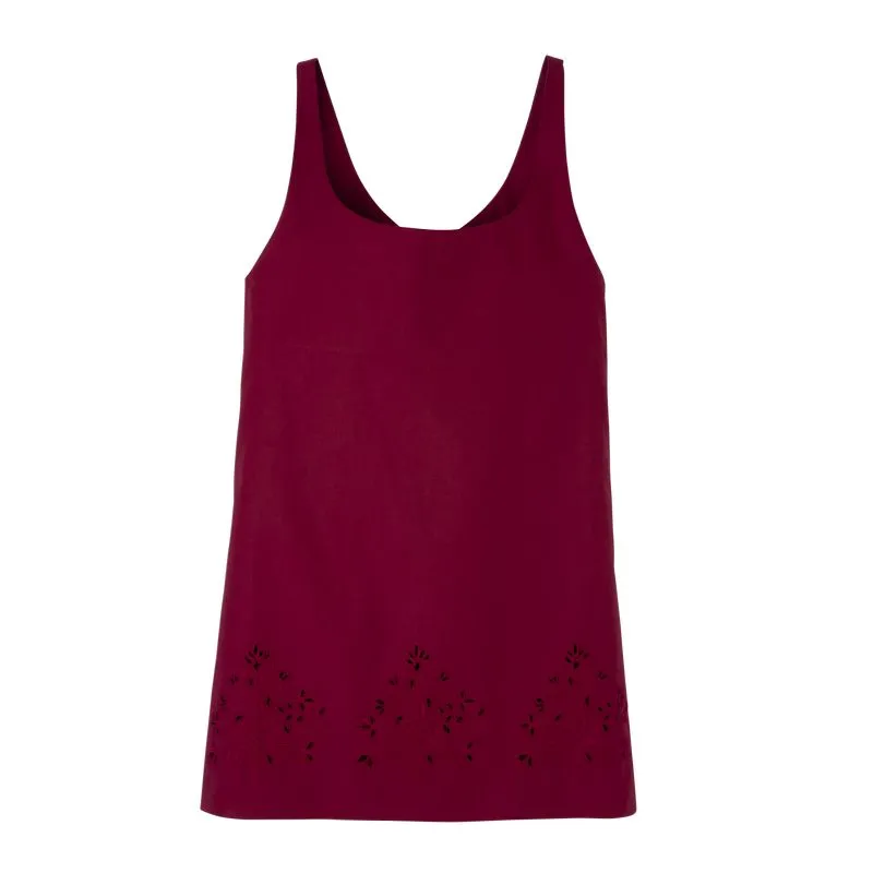 Dress Beetroot - Embroidered canvas