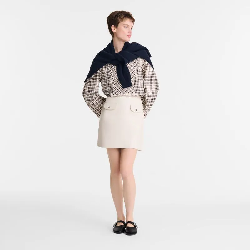 Skirt Ecru - Leather