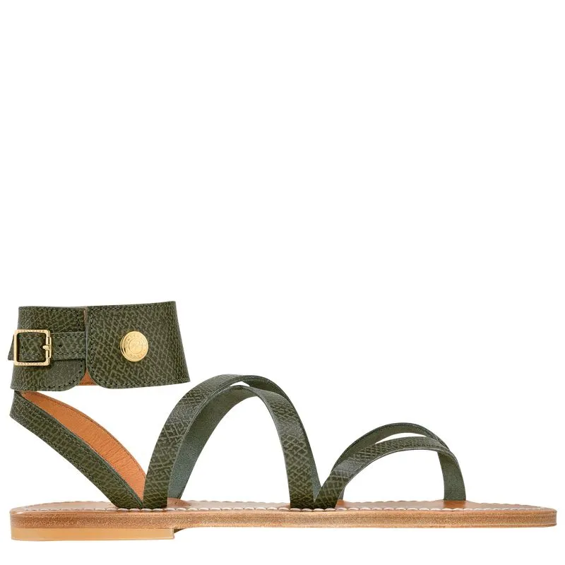 Longchamp x K.Jacques Sandals Forest - Leather