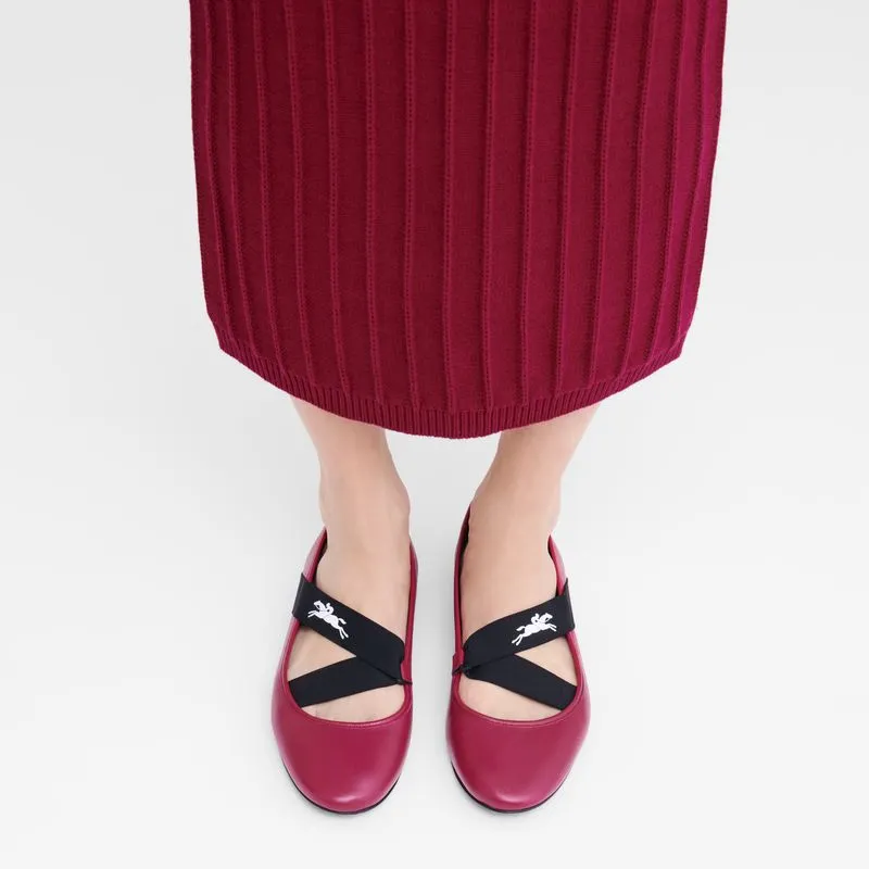 Energy Ballerinas Beetroot - Leather