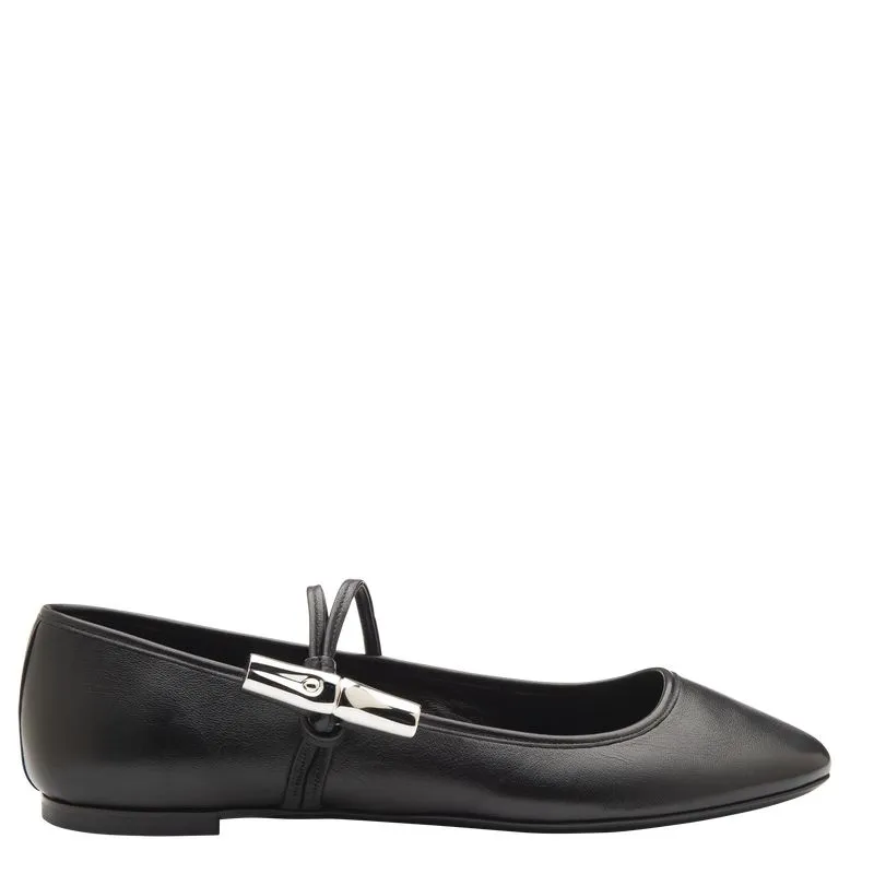 Le Roseau Ballerinas Black - Leather