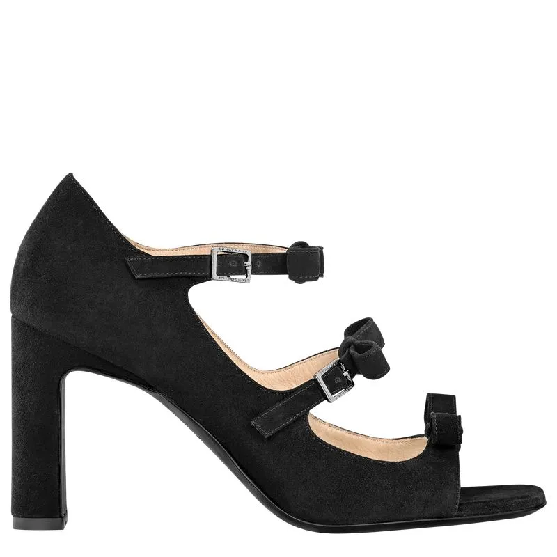 La Baronne Sandals Black - Leather