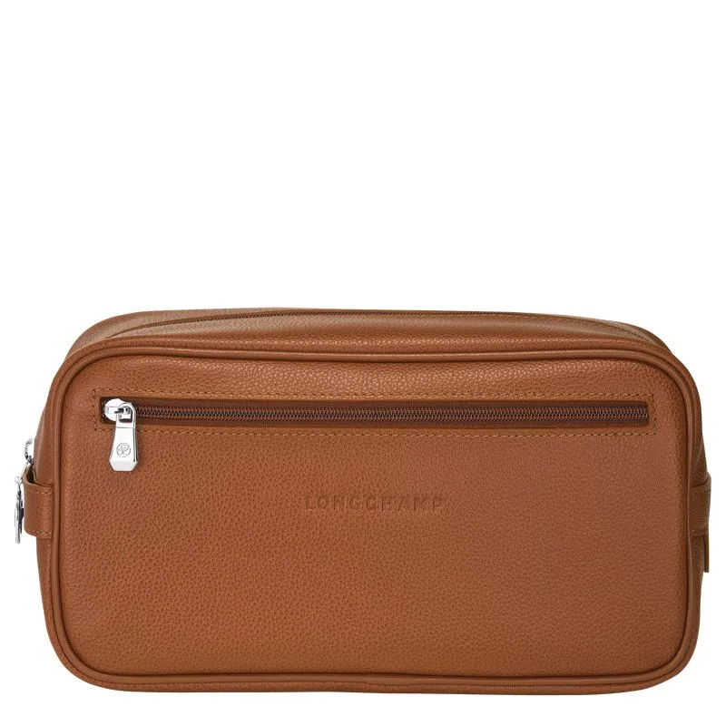 Le Foulonné Toiletry case Caramel - Leather