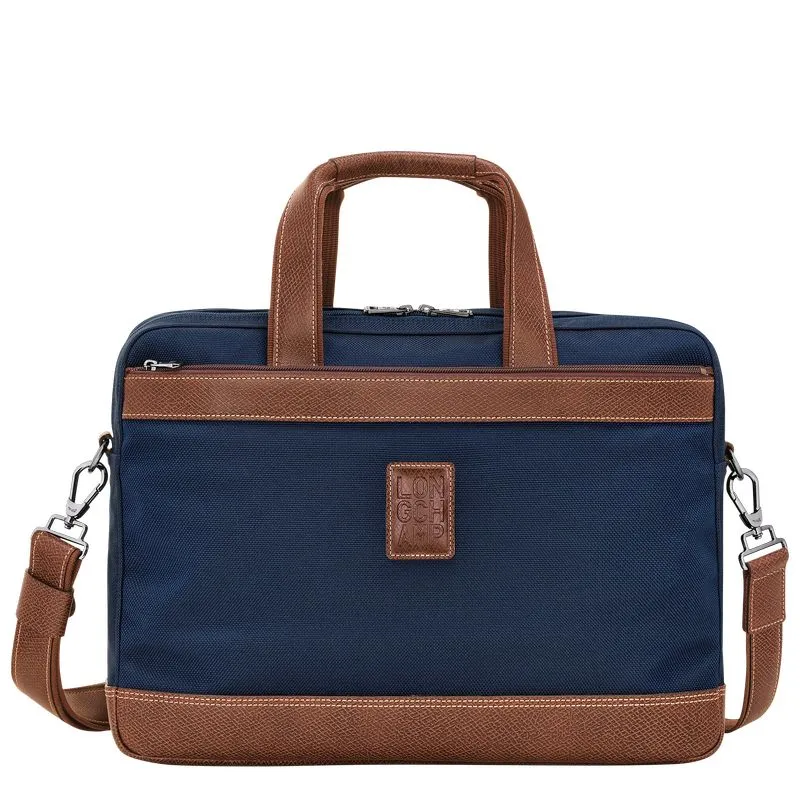 Boxford L Briefcase Blue - Recycled canvas