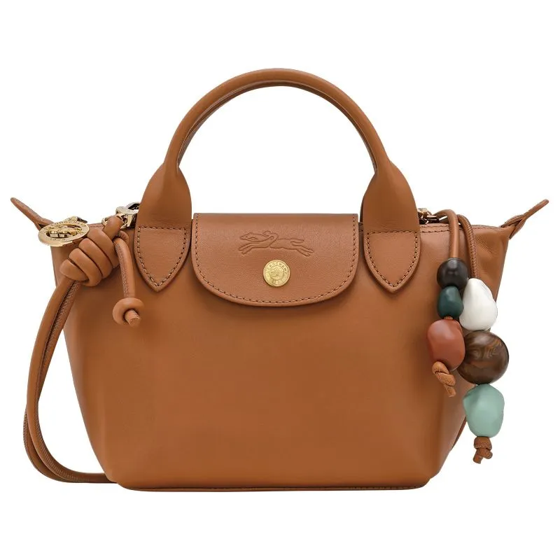 Le Pliage Xtra XS Handbag Cashew - Leather