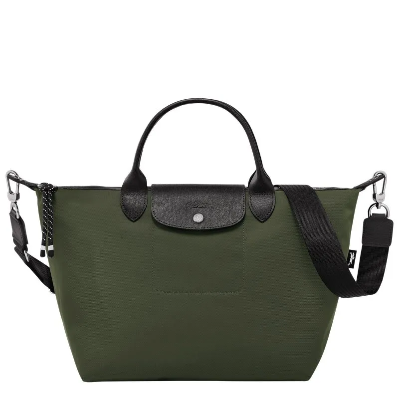 Le Pliage Energy L Handbag Khaki - Recycled canvas