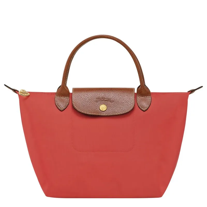 Le Pliage Original S Handbag Tomato - Recycled canvas
