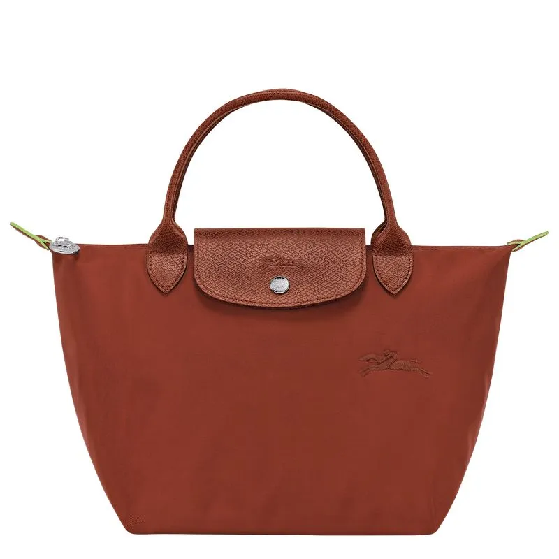 Le Pliage Green S Handbag Chestnut - Recycled canvas