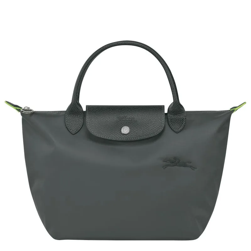 Le Pliage Green S Handbag Graphite - Recycled canvas
